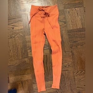 Year of Ours Ribbed Legging - exclusive Teracotta color